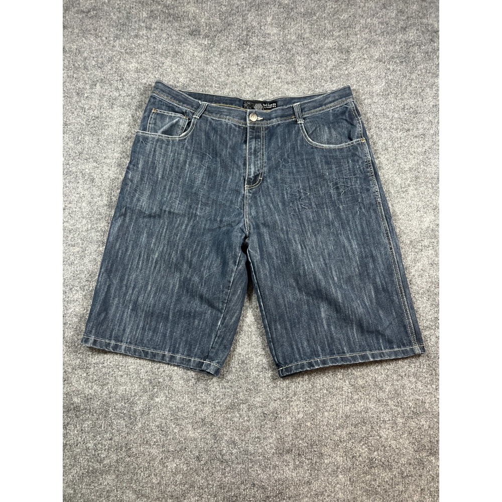 Sp Collection Baggy Denim Shorts Mens 42 Blue Cotton Medium Wash High Rise Y2k